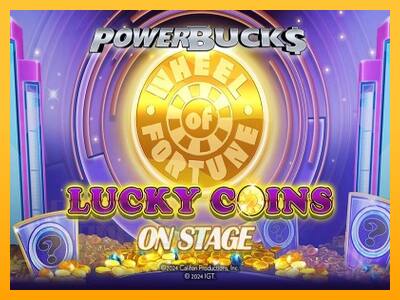 PowerBucks Wheel of Fortune Lucky Coins On Stage játékgép pénzért