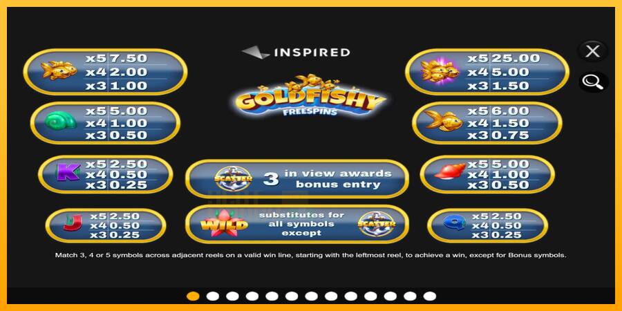 Gold Fishy Free Spins játékgép pénzért, kép 4