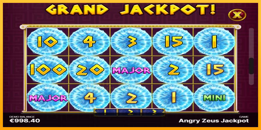 Angry Zeus Jackpot játékgép pénzért, kép 7