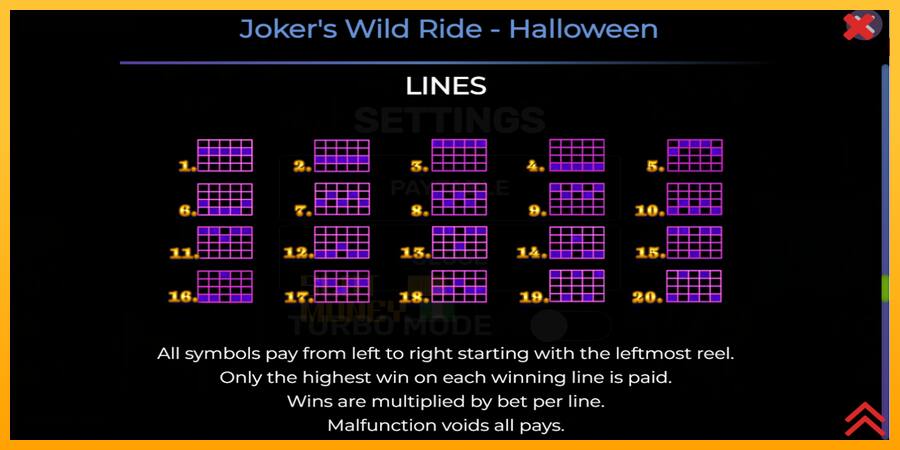 Jokers Wild Ride Halloween játékgép pénzért, kép 7