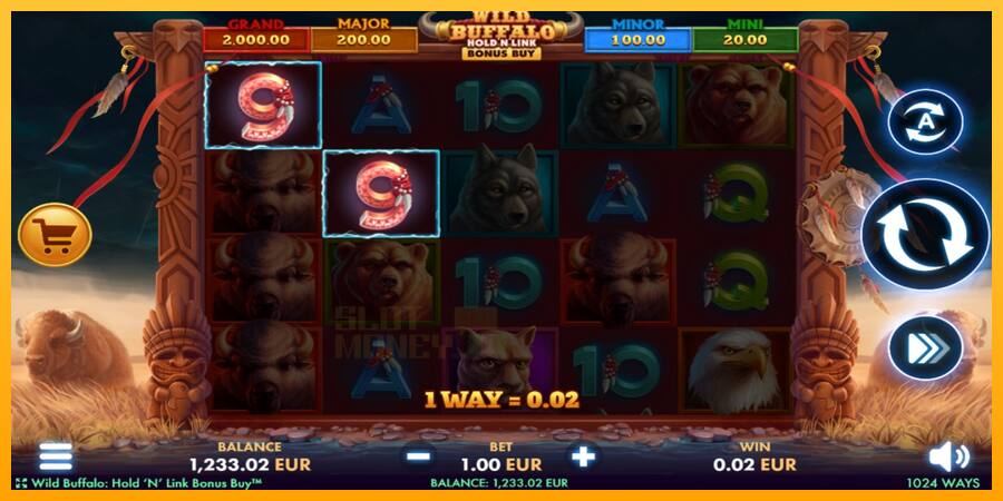 Wild Buffalo Hold N Link Bonus Buy játékgép pénzért, kép 3