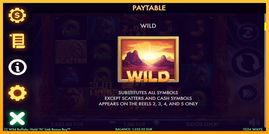 Wild Buffalo Hold N Link Bonus Buy játékgép pénzért, kép 5