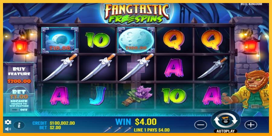 Fangtastic Freespins játékgép pénzért, kép 3