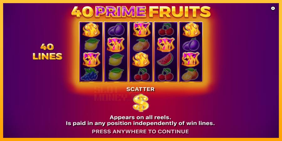 40 Prime Fruits játékgép pénzért, kép 1