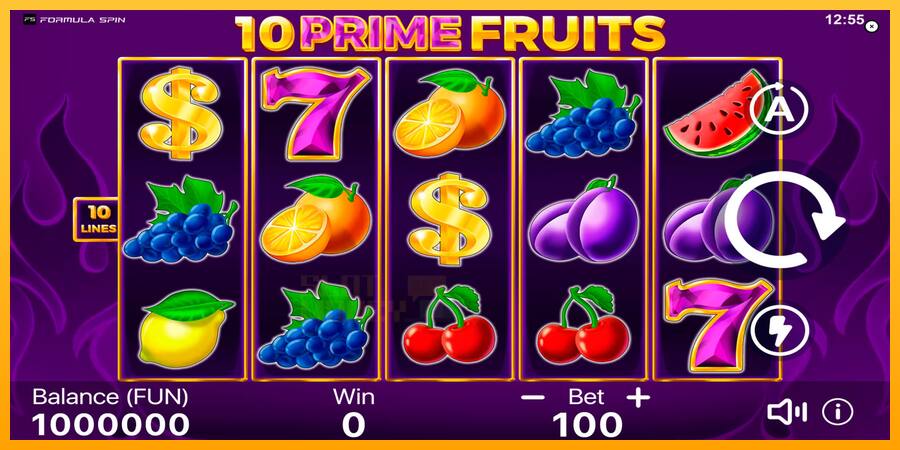 10 Prime Fruits játékgép pénzért, kép 1