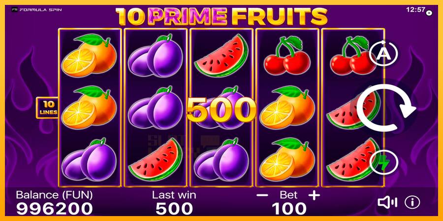 10 Prime Fruits játékgép pénzért, kép 4