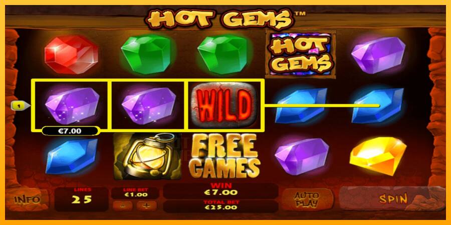 Hot Gems játékgép pénzért, kép 2