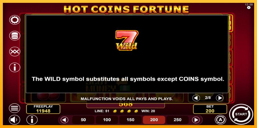 Hot Coins Fortune játékgép pénzért, kép 6