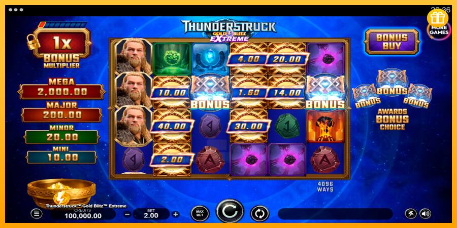 Thunderstruck Gold Blitz Extreme játékgép pénzért, kép 1