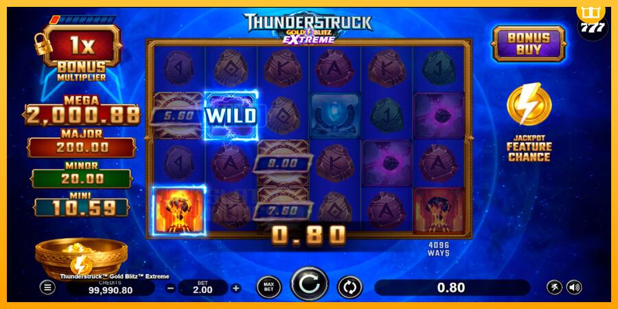 Thunderstruck Gold Blitz Extreme játékgép pénzért, kép 3