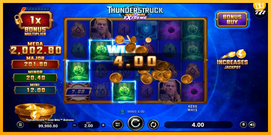 Thunderstruck Gold Blitz Extreme játékgép pénzért, kép 5