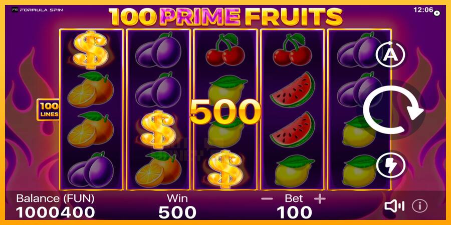 100 Prime Fruits játékgép pénzért, kép 2