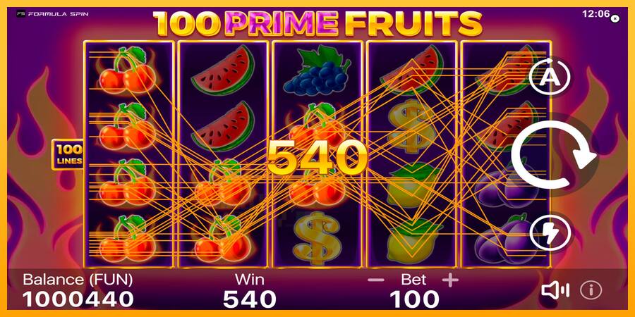 100 Prime Fruits játékgép pénzért, kép 3