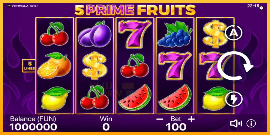 5 Prime Fruits játékgép pénzért, kép 2