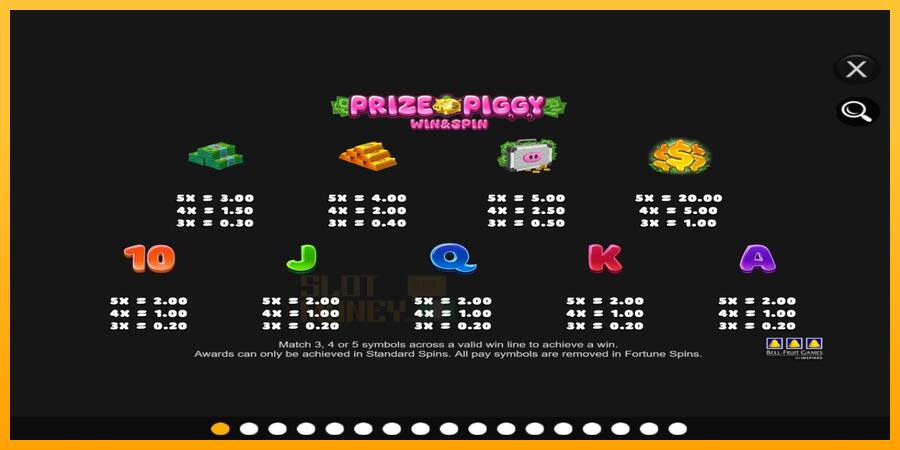 Prize Piggy Win & Spin játékgép pénzért, kép 4