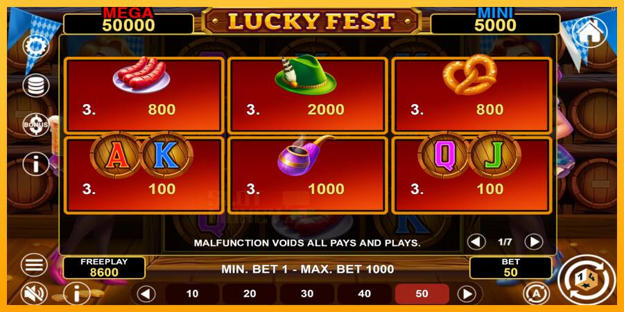 Lucky Fest Hold & Win játékgép pénzért, kép 5