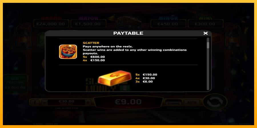 Pokerstars Mining Bonanza játékgép pénzért, kép 5