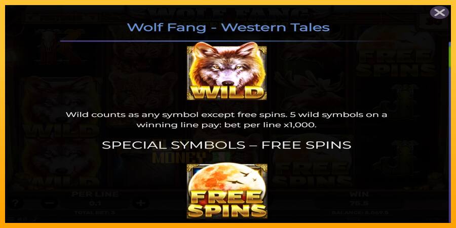 Wolf Fang - Western Tales játékgép pénzért, kép 4