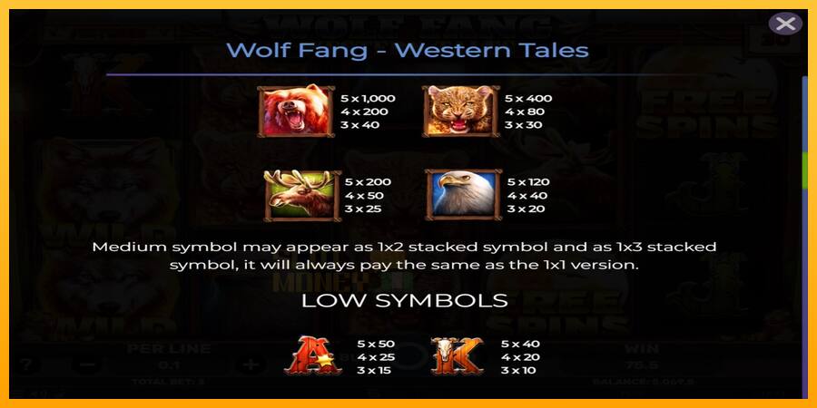 Wolf Fang - Western Tales játékgép pénzért, kép 5