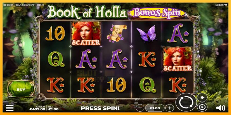 Book of Holla: Bonus Spin játékgép pénzért, kép 2