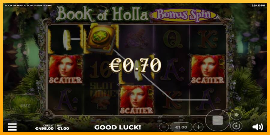 Book of Holla: Bonus Spin játékgép pénzért, kép 3