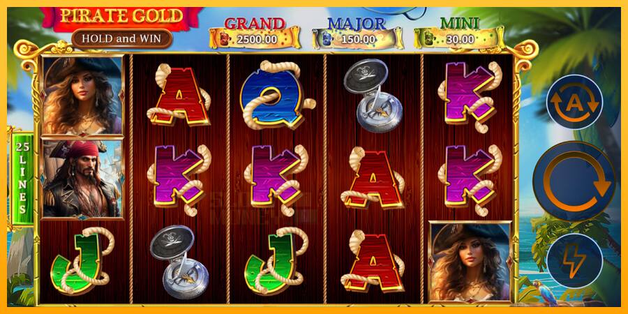 Pirate Gold Hold and Win játékgép pénzért, kép 2