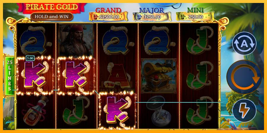 Pirate Gold Hold and Win játékgép pénzért, kép 4