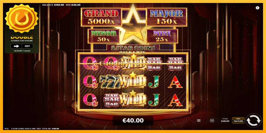 5 Star Coins: Hold & Win játékgép pénzért, kép 4