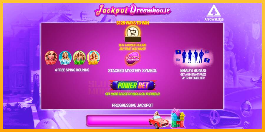 Jackpot Dreamhouse játékgép pénzért, kép 1