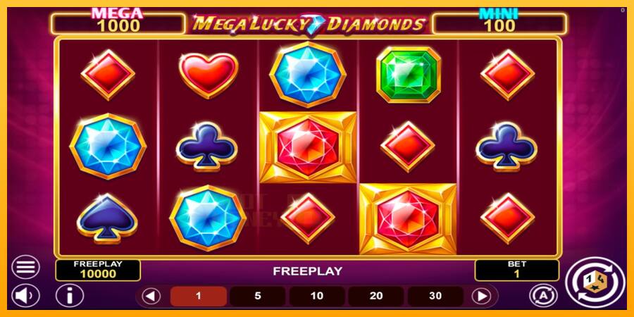 Mega Lucky Diamonds Hold & Win játékgép pénzért, kép 1