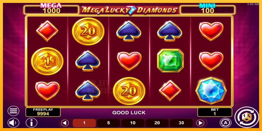 Mega Lucky Diamonds Hold & Win játékgép pénzért, kép 2