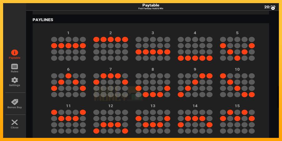 Fruit Fantasy Hold & Win játékgép pénzért, kép 7