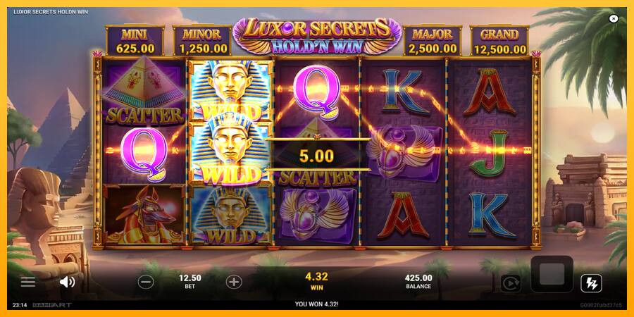 Luxor Secrets Holdn Win játékgép pénzért, kép 3