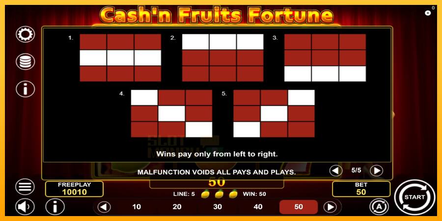 Cashn Fruits Fortune játékgép pénzért, kép 7