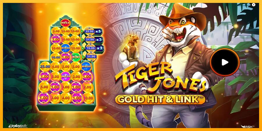 Gold Hit & Link: Tiger Jones játékgép pénzért, kép 1