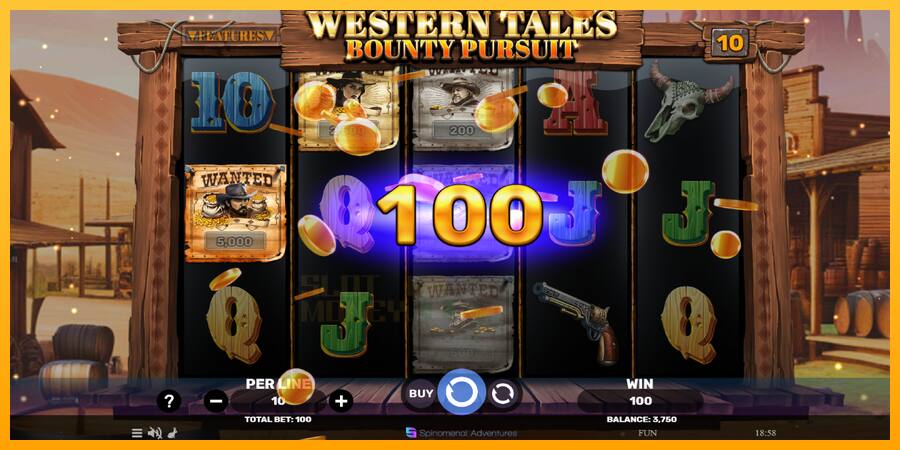 Western Tales - Bounty Pursuit játékgép pénzért, kép 4