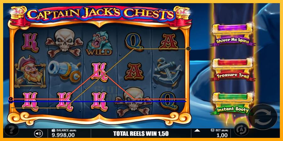 Captain Jacks Chests játékgép pénzért, kép 2