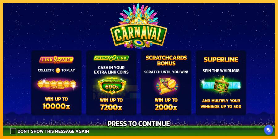 Carnaval Link&Win játékgép pénzért, kép 1