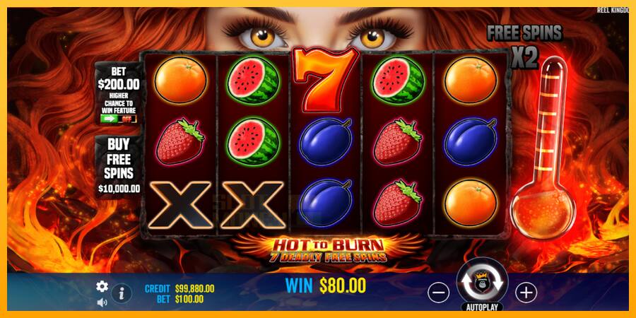 Hot to Burn - 7 Deadly Free Spins játékgép pénzért, kép 3