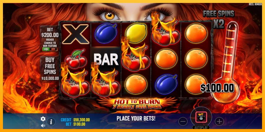 Hot to Burn - 7 Deadly Free Spins játékgép pénzért, kép 4