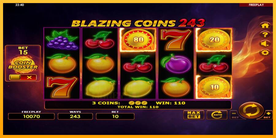 Blazing Coins 243 játékgép pénzért, kép 3