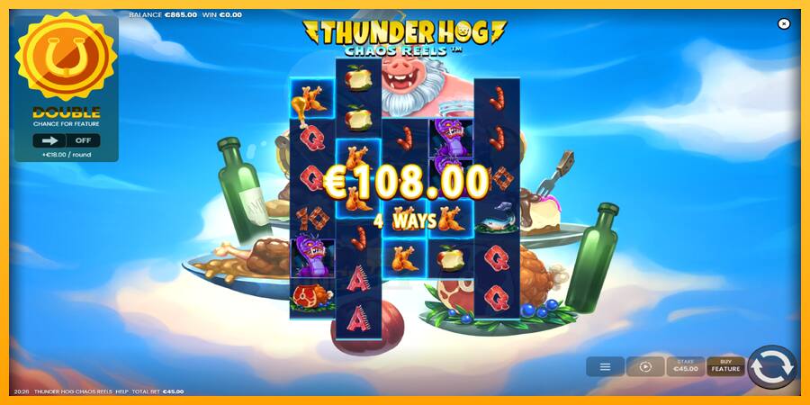 Thunder Hog Chaos Reels játékgép pénzért, kép 3