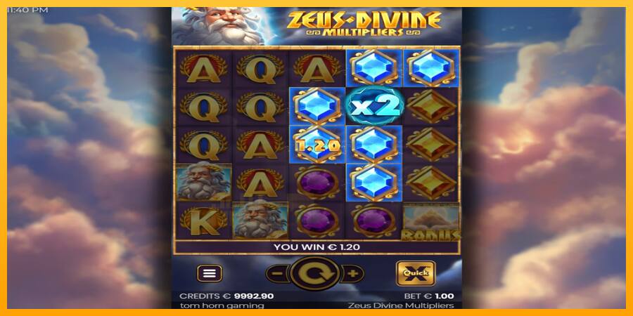 Zeus Divine Multipliers játékgép pénzért, kép 3