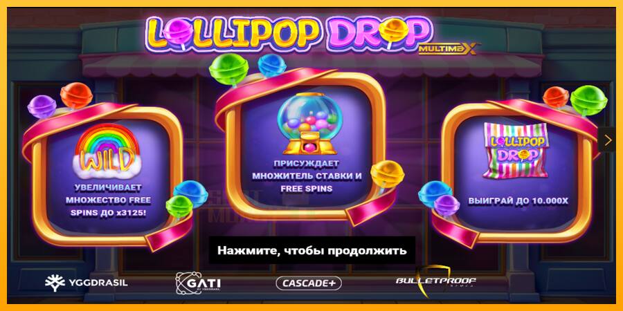 Lollipop Drop MultiMax játékgép pénzért, kép 1