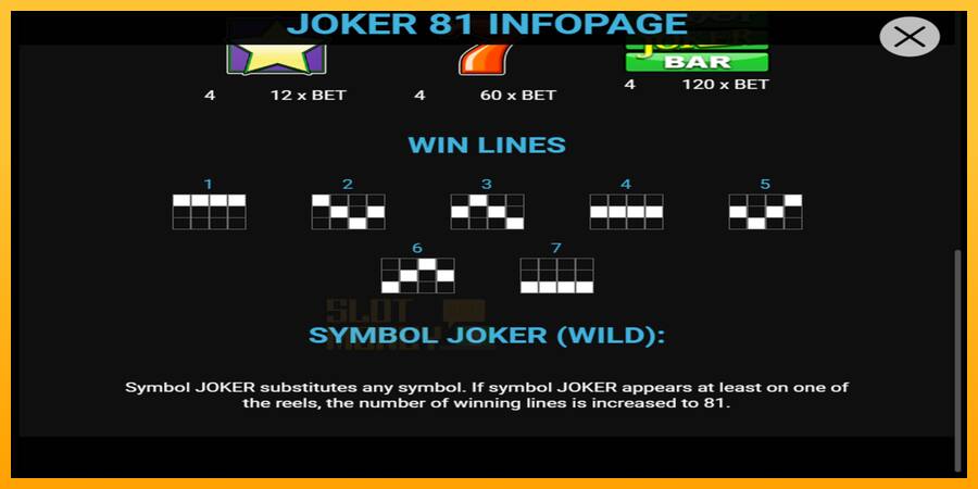 Joker 81 játékgép pénzért, kép 4