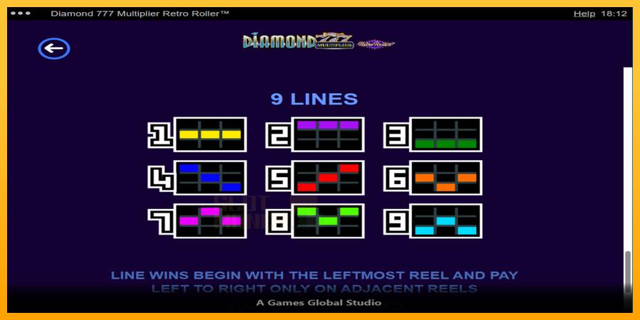 Diamond 777 Multiplier Retro Roller játékgép pénzért, kép 7