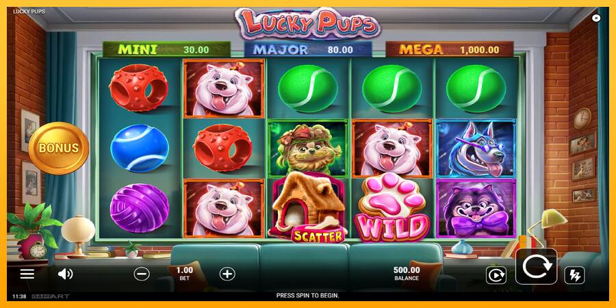 Lucky Pups játékgép pénzért, kép 2