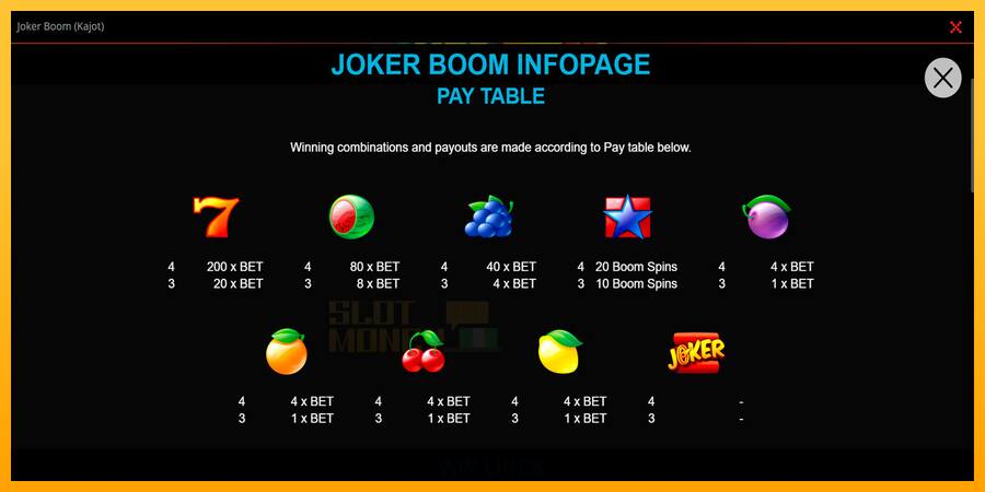 Joker Boom játékgép pénzért, kép 2