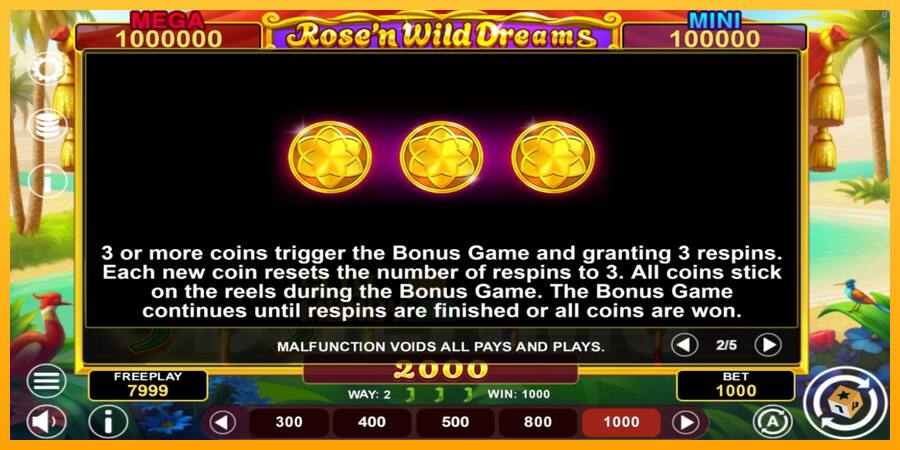 Rose’n Wild Dreams Hold & Win játékgép pénzért, kép 5