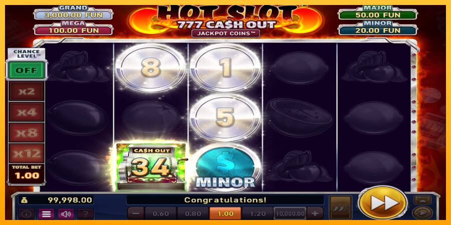 Hot Slot: 777 Cash Out Grand Platinum Edition játékgép pénzért, kép 2